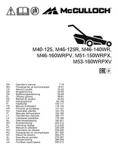 McCulloch M46-140WR Manuel D'utilisation