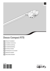 SOMFY Home Motion Dexxo Compact RTS Manuel D'installation