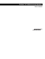 Bose 151 SE Notice D'utilisation