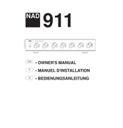 NAD 911 Manuel D'installation