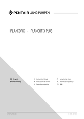 Pentair Jung Pumpen PLANCOFIX Instructions De Service