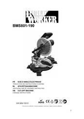 Build Worker BMS801-190 Traduction Des Instructions D'origine