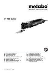 Metabo MT 400 Quick Notice Originale