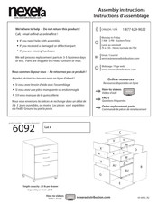 NEXERa 6092 Instructions D'assemblage