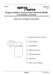 Spirax Sarco UIB30 Notice De Montage Et D'entretien