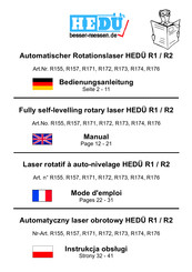 HEDÜ R157 Mode D'emploi