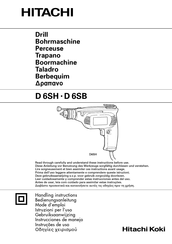 Hitachi D 6SH Mode D'emploi