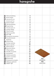 Hansgrohe F15 40960000 Mode D'emploi