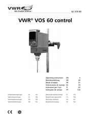 VWR VOS 60 control Mode D'emploi