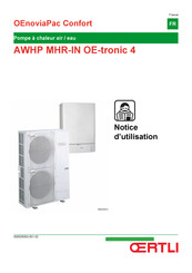 OERTLI OEnoviaPac Confort AWHP MHR-IN OE-tronic 4 Notice D'utilisation
