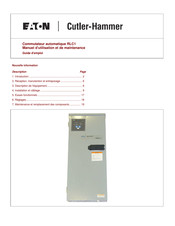 Eaton Electrical Cutler-Hammer RLC1 Guide D'emploi