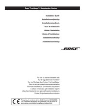 Bose FreeSpace 3 Guide D'installation