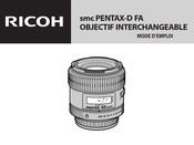 Ricoh Pentax HD DFA 15-30mm f/2.8 ED SDM WR Mode D'emploi