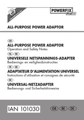 Powerfix Profi 10245-1 Instructions D'utilisation Et Consignes De Sécurité