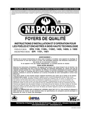 Napoleon EPA 1400L Instructions D'installation Et D'opération
