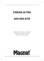 Magnat Cinema Ultra AEH 400-ATM Mode D'emploi