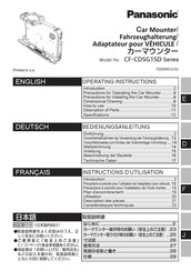 Panasonic CF-CDSG1SD Série Instructions D'utilisation