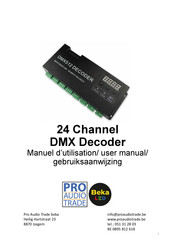 Pro Audio DMX512 Manuel D'utilisation