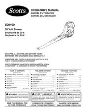 Scotts S20400 Manuel D'utilisation