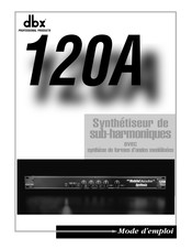 dbx 120A Mode D'emploi