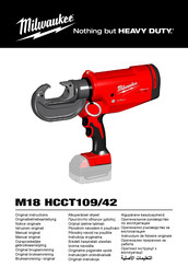 Milwaukee M18 HCCT109/42 Notice Originale