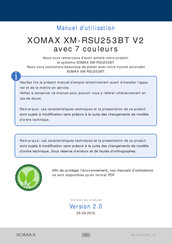 Xomax XM-RSU253BT V2 Manuel D'utilisation