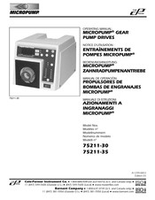 Cole-Parmer MICROPUMP 75211-35 Notice D'utilisation