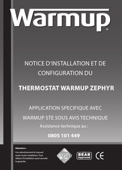 Warmup ZEPHYR Notice D'installation