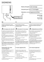 Siemens BK 52100 Notice D'emploi Et De Montage