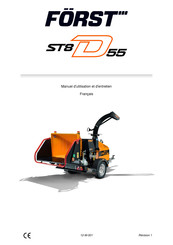 FORST ST8D55 Manuel D'utilisation Et D'entretien