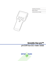 Mettler Toledo SevenGo Duo pro SG68 Mode D'emploi