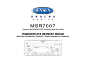 Jensen MSR7007 Guide D'installation Et D'operation