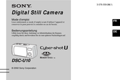 Sony Cyber-shot U DSC-U10 Mode D'emploi