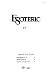 Esoteric RZ-1 Mode D'emploi