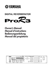 Yamaha ProR3 Manuel D'instructions