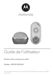 Motorola MBP140 Guide De L'utilisateur