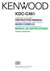 Kenwood KDC-C461 Mode D'emploi