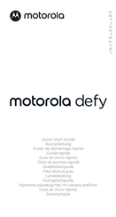 Motorola defy Guide De Démarrage Rapide