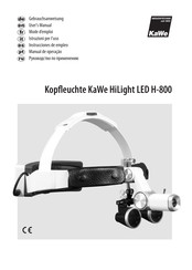 Medizintechnik KaWe HiLight LED H-800 Mode D'emploi