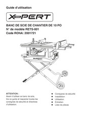 Rona X-PERT RETS-001 Guide D'utilisation
