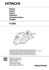 Hitachi Koki F-30A Mode D'emploi