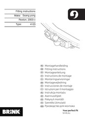 Brink Ssang yong 4123 Instructions De Montage