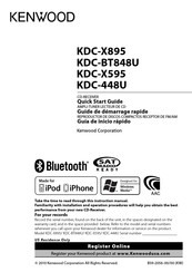 Kenwood KDC-BT848U Guide De Démarrage Rapide