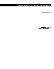 Bose Lifestyle SA-3 Notice D'utilisation