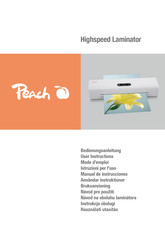 Peach PL815 Mode D'emploi