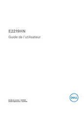 Dell E2219HN Guide De L'utilisateur