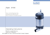 Burkert 2103 Manuel D'utilisation