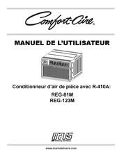 Mars COMFORT-AIRE REG-81M Manuel De L'utilisateur