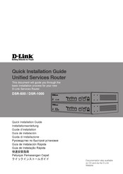 D-Link DSR-500 Guide D'installation