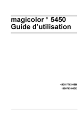 Konica Minolta magicolor 5450 Guide D'utilisation